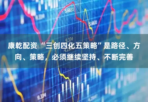康乾配资 “三创四化五策略”是路径、方向、策略，必须继续坚持、不断完善